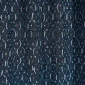 Blue - cotton door pochampally ikat curtain (7 x 3 feet)