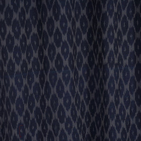 Blue - cotton door pochampally ikat curtain (7 x 3 feet)