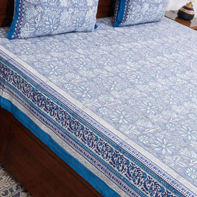 Buy Block Print Cotton Double Sanganeri Bed Sheet