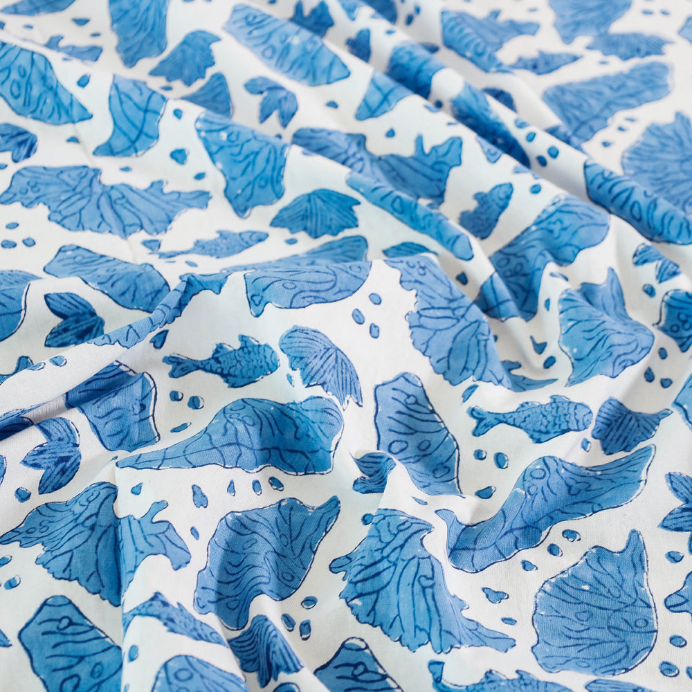 Buy Block Print Cotton Double Sanganeri Bed Sheet