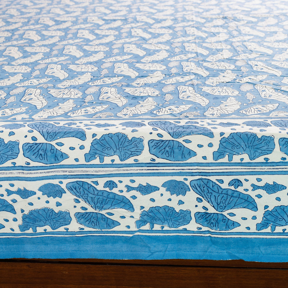 Buy Block Print Cotton Double Sanganeri Bed Sheet