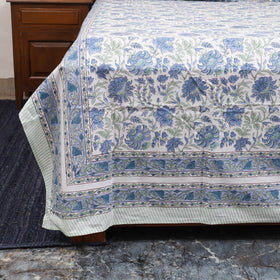 Cotton double sanganeri bed sheet set (108 x 90 in) 08