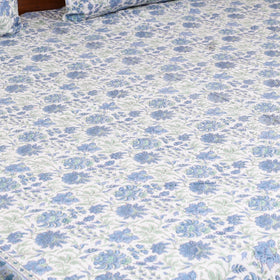 Cotton double sanganeri bed sheet set (108 x 90 in) 08