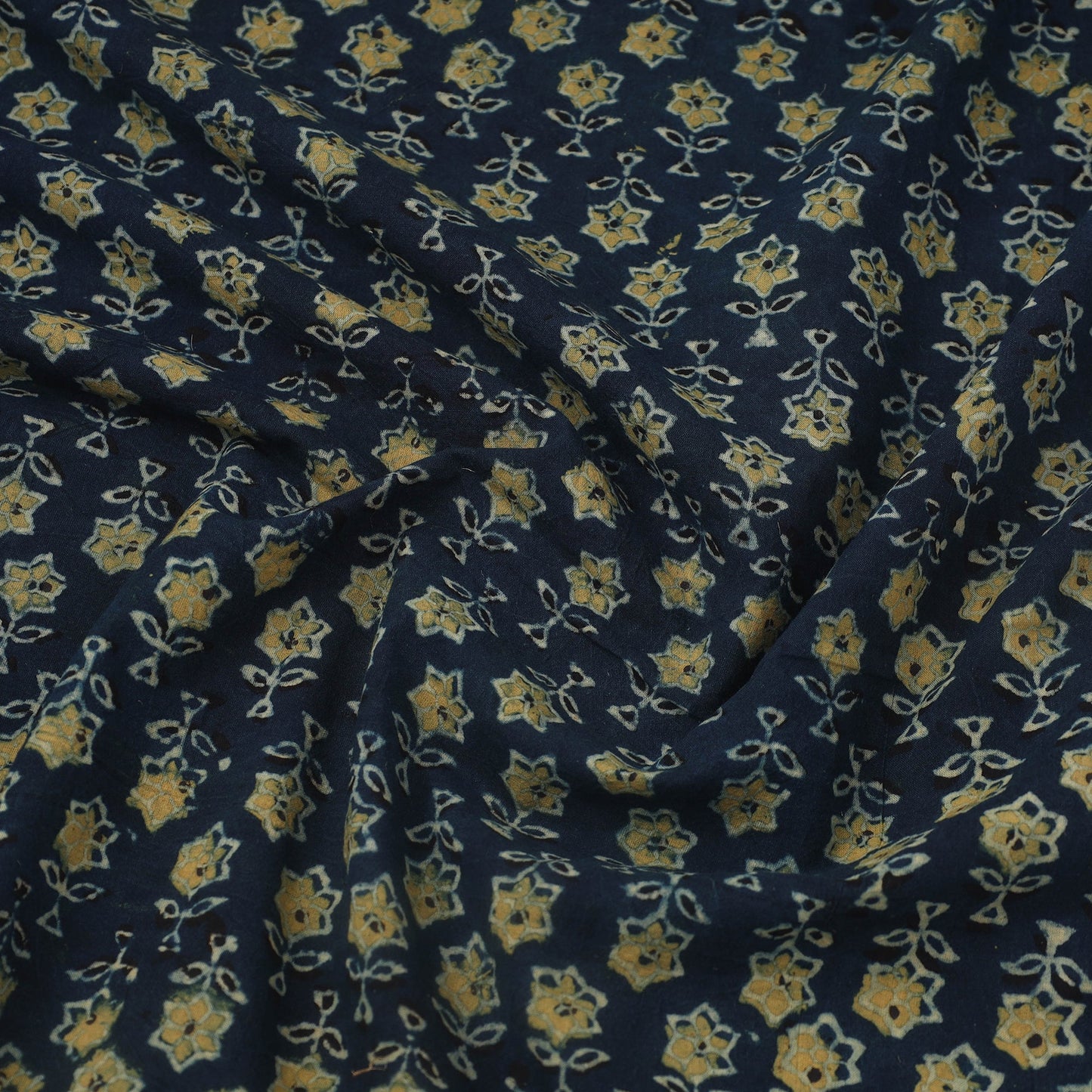  Block Print Cotton Ajrakh Fabric