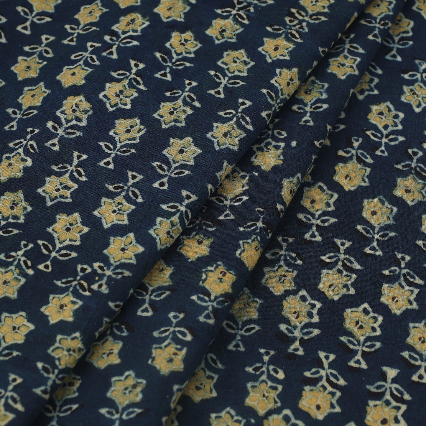  Block Print Cotton Ajrakh Fabric