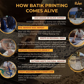 Cotton hand batik 3pc unstitched dress material 02