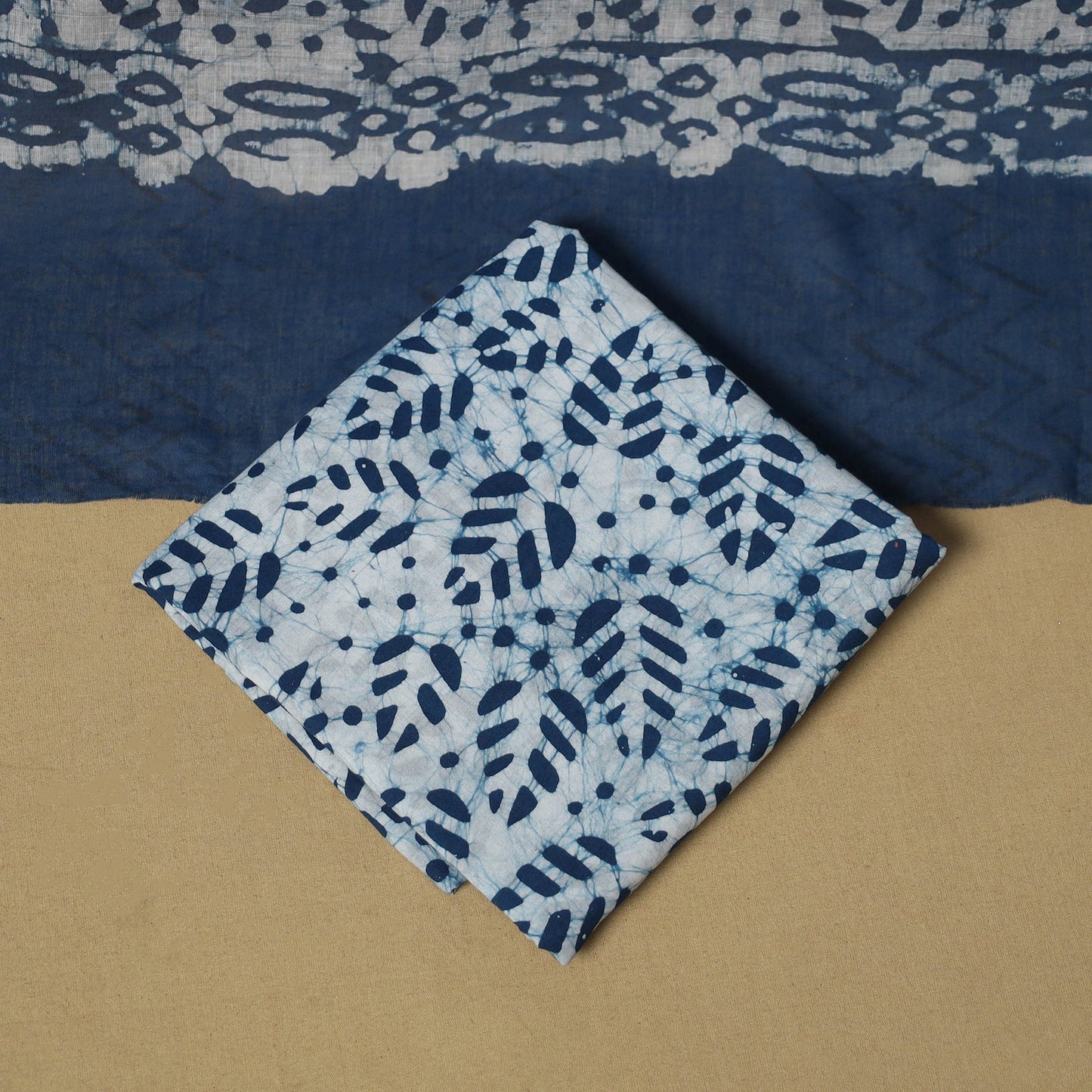 Cotton hand batik 3pc unstitched dress material 02