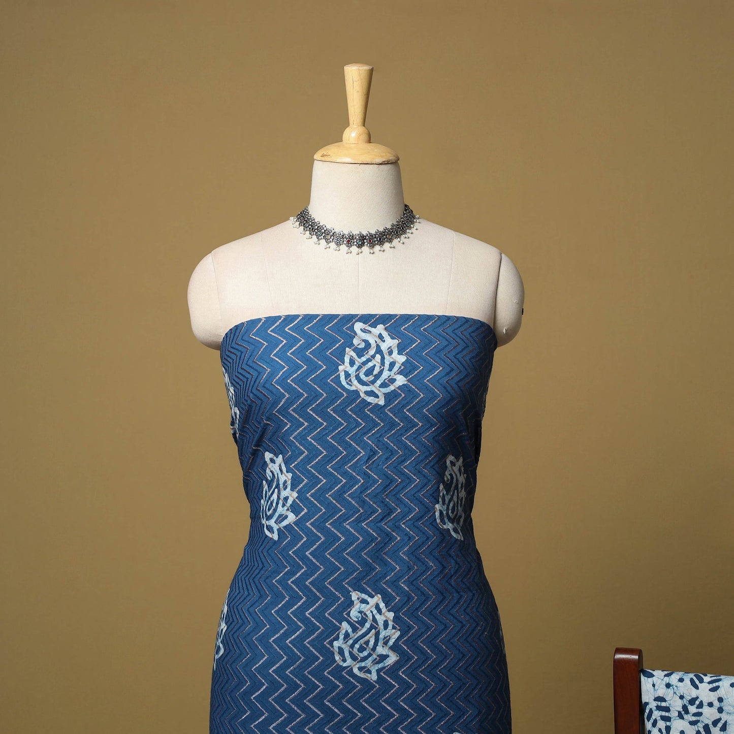 Cotton hand batik 3pc unstitched dress material 02