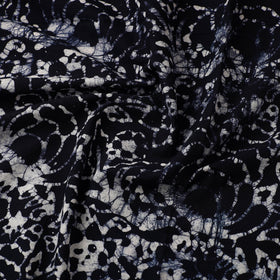 Blue Cotton Hand Batik Print Fabric