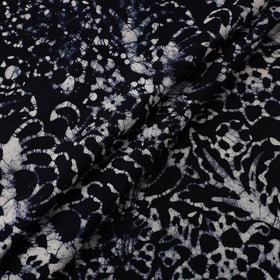 Blue Cotton Hand Batik Print Fabric