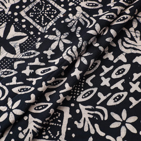 Blue Cotton Hand Batik Print Fabric