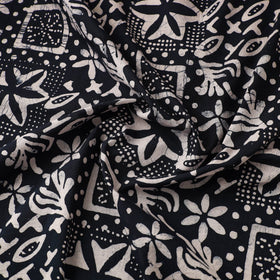 Blue Cotton Hand Batik Print Fabric