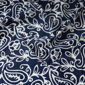  Cotton Blue Hand Batik Print Fabric 01