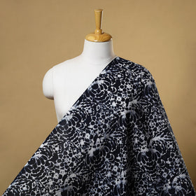 Blue Cotton Hand Batik Print Fabric