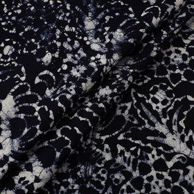 Blue Cotton Hand Batik Print Fabric