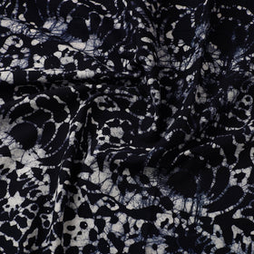 Blue Cotton Hand Batik Print Fabric