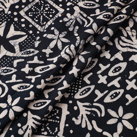 Blue Cotton Hand Batik Print Fabric