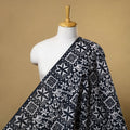 Blue Cotton Hand Batik Print Fabric