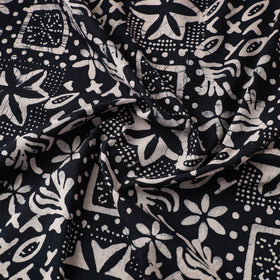 Blue Cotton Hand Batik Print Fabric