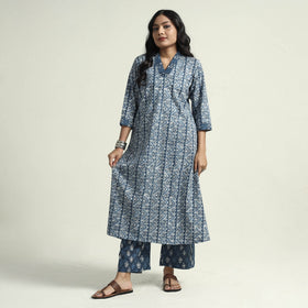 Cotton Hand Batik Print Kurta Set