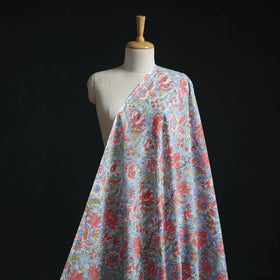 Cotton hand block sanganeri print fabric 02 - handcrafted