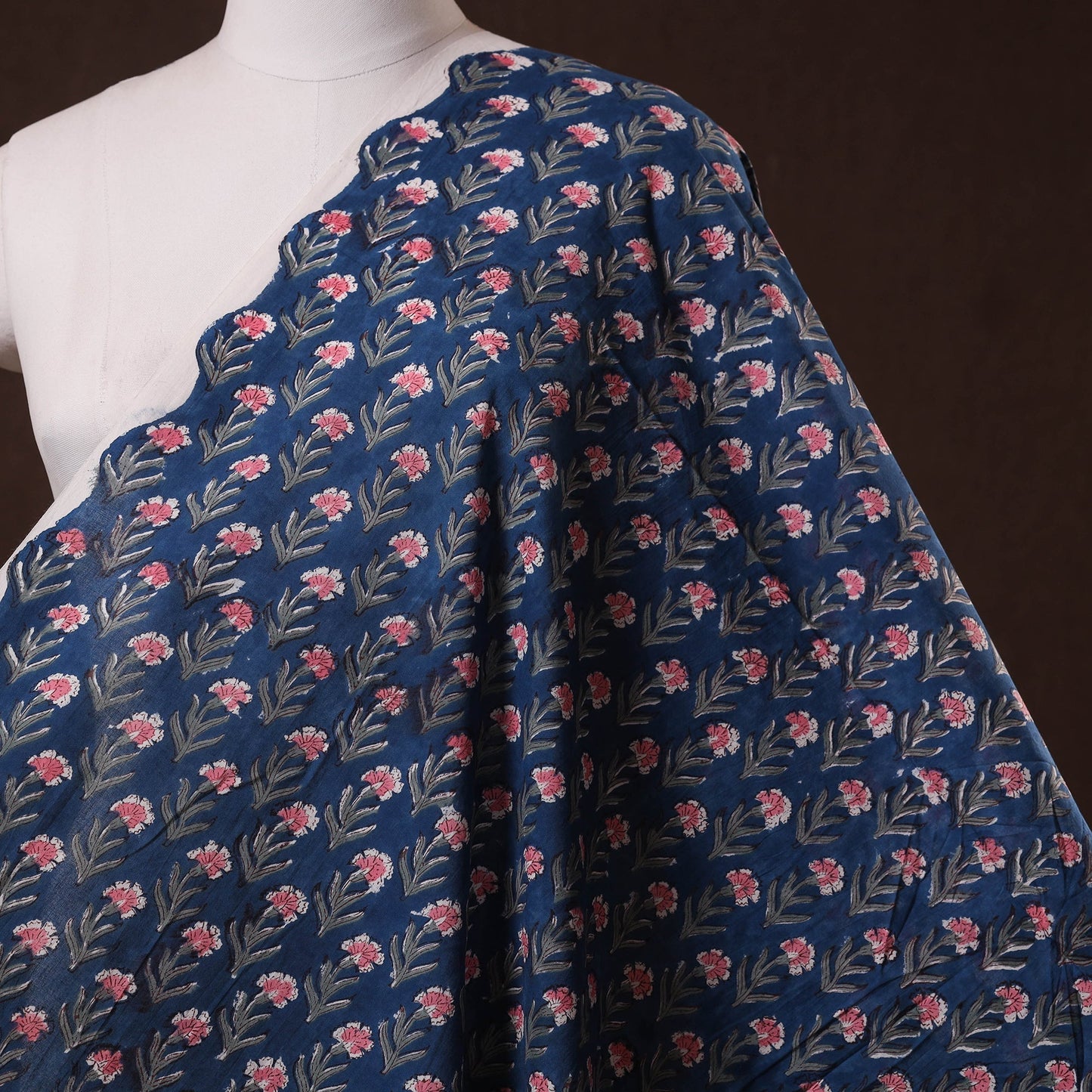 Cotton hand sanganeri fabric 07 - handcrafted