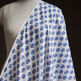 Cotton hand block sanganeri print fabric 15 - handcrafted
