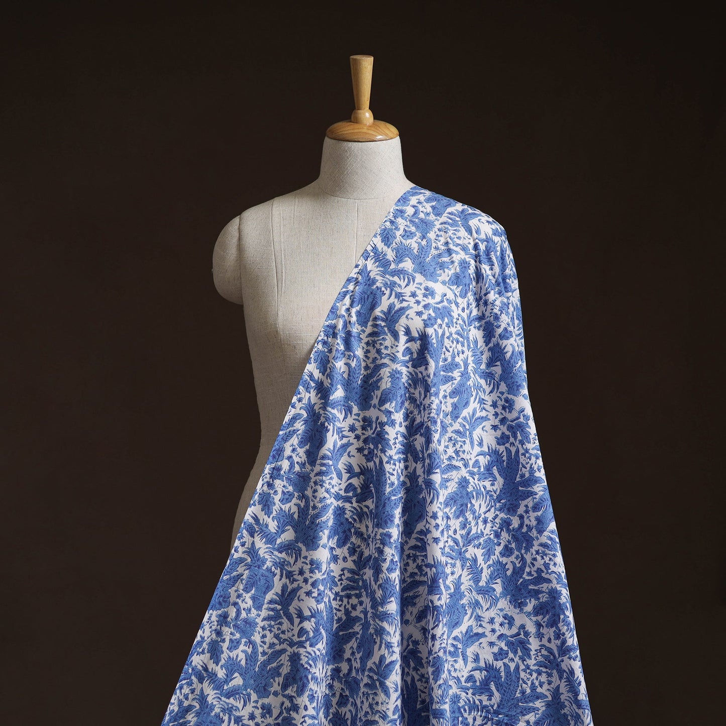 Cotton hand block sanganeri print fabric 17 - handcrafted