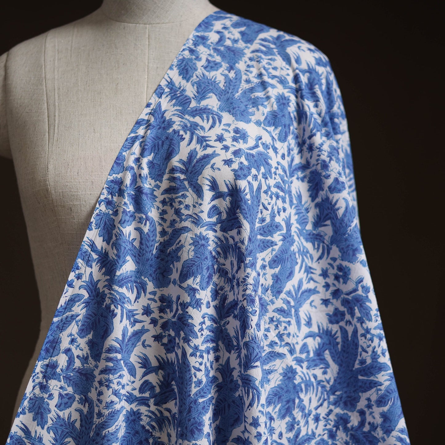 Cotton hand block sanganeri print fabric 17 - handcrafted
