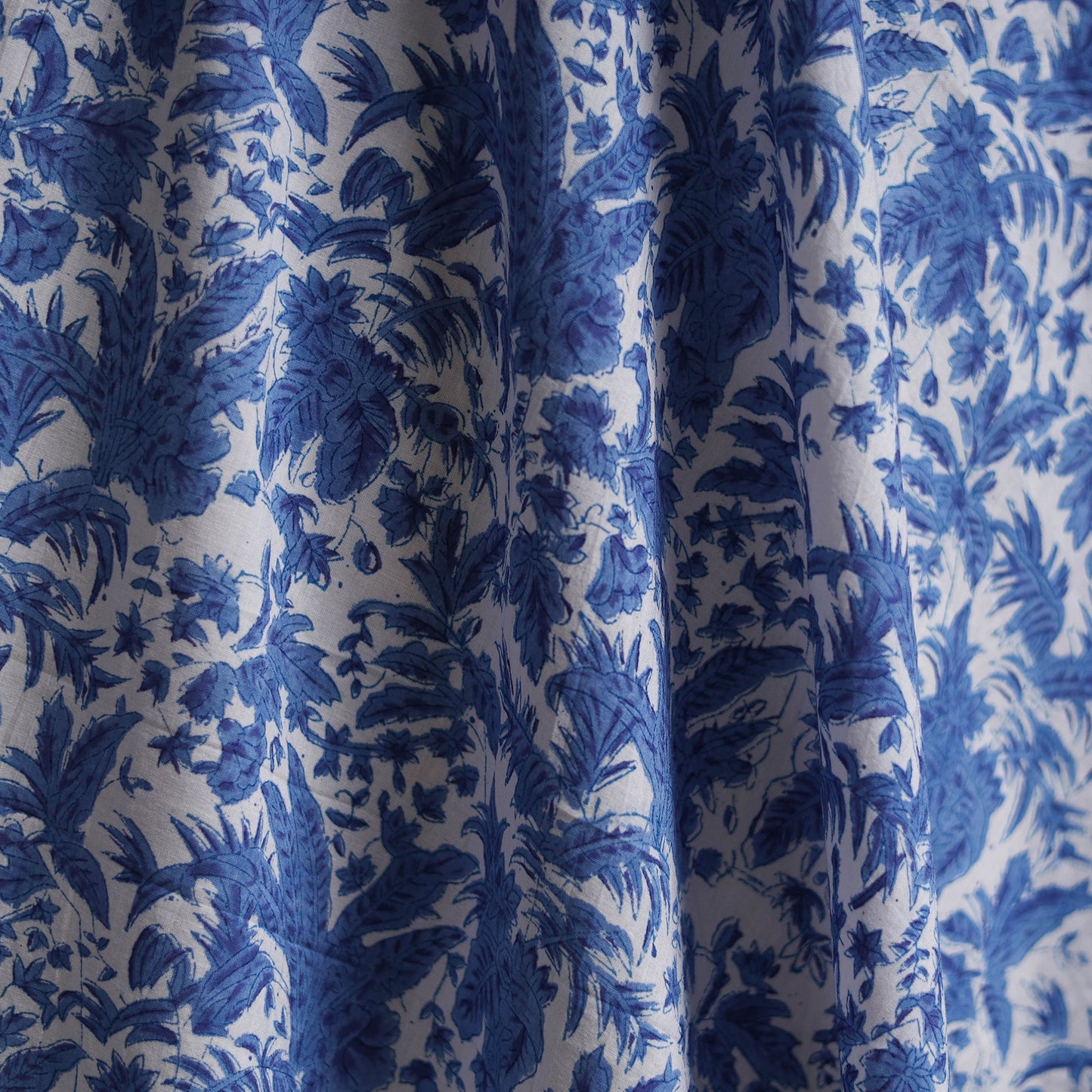 Cotton hand block sanganeri print fabric 17 - handcrafted