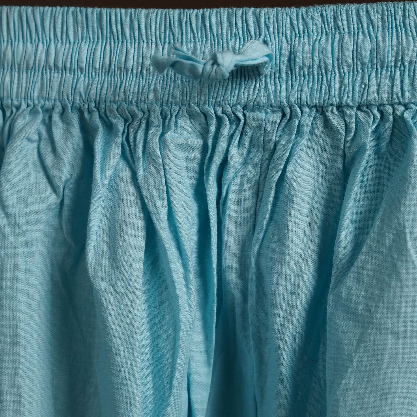 Buy Blue Cotton Hand Embroidery Chikankari Short