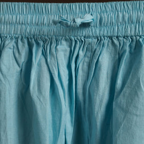 Buy Blue Cotton Hand Embroidery Chikankari Short