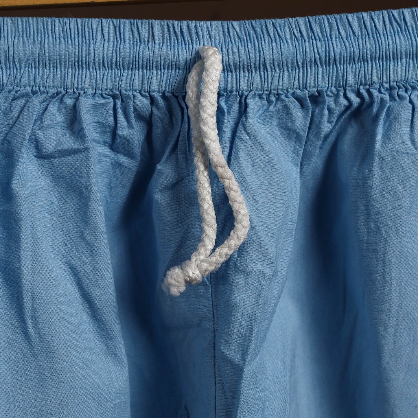 Blue - cotton hand embroidery chikankari short 18