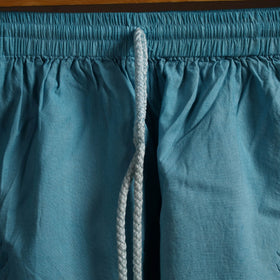  Blue Cotton Hand Embroidery Chikankari Short