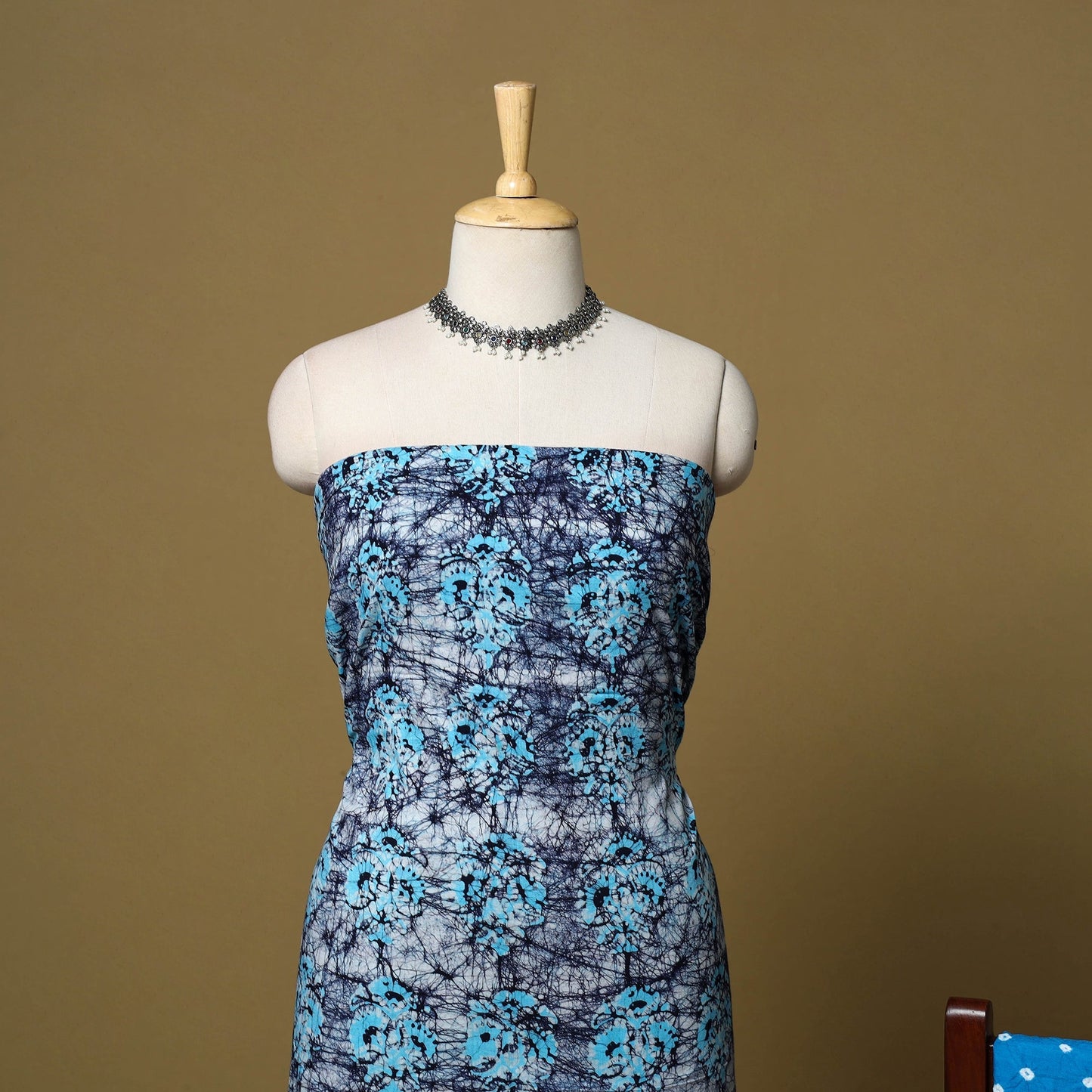 Pink - cotton hand kutch batik 3pc unstitched dress