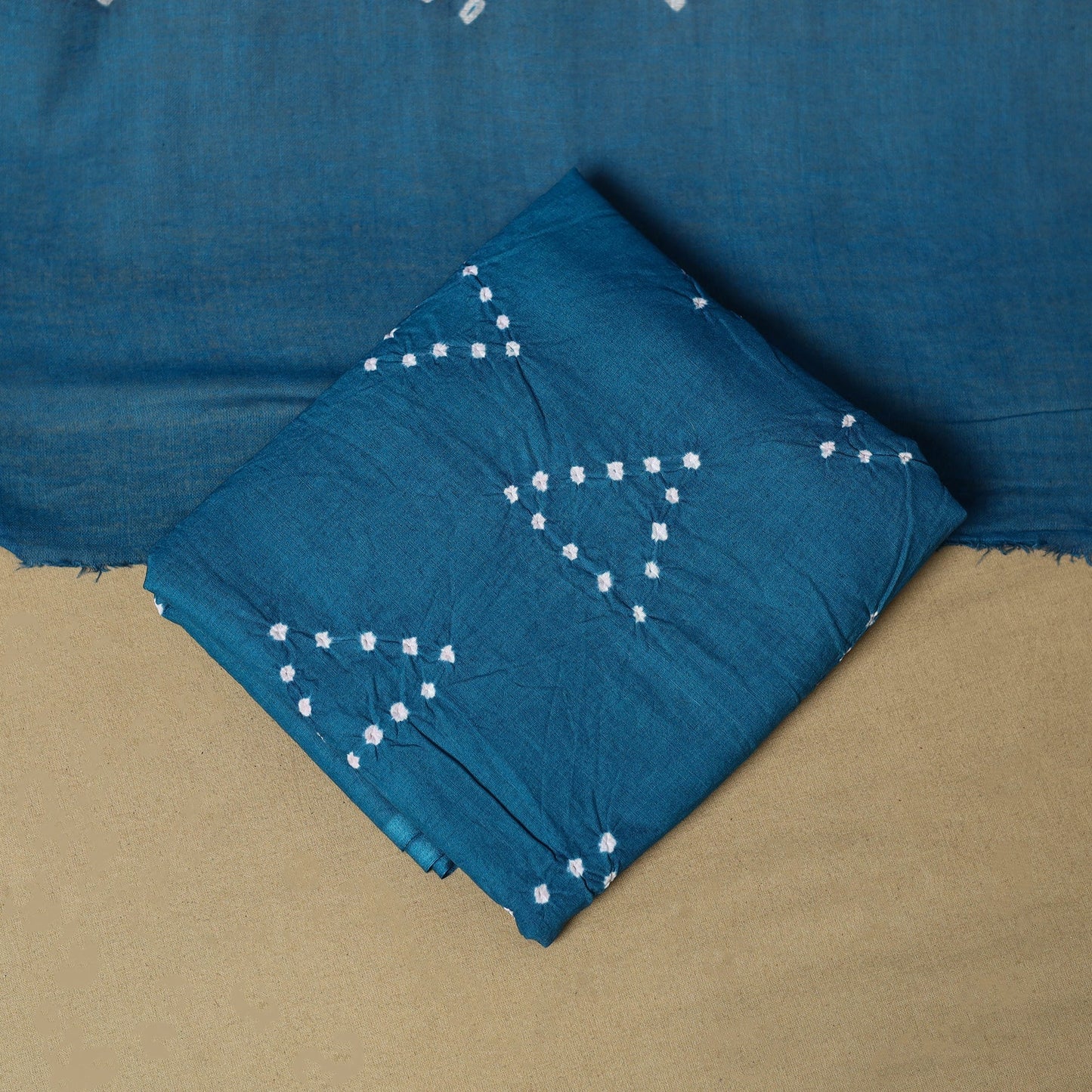 Pink - cotton hand kutch batik 3pc unstitched dress