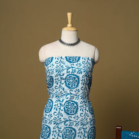 Pink - cotton hand kutch batik 3pc unstitched dress