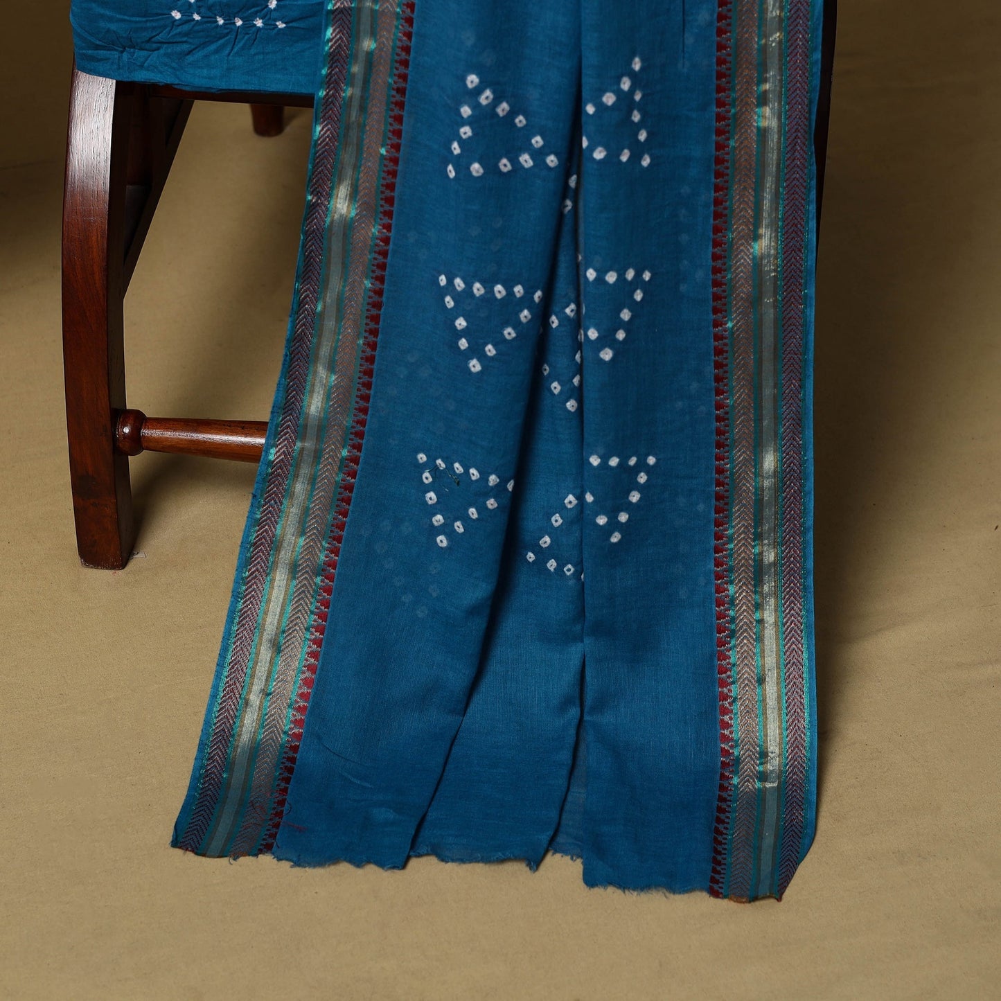 Pink - cotton hand kutch batik 3pc unstitched dress