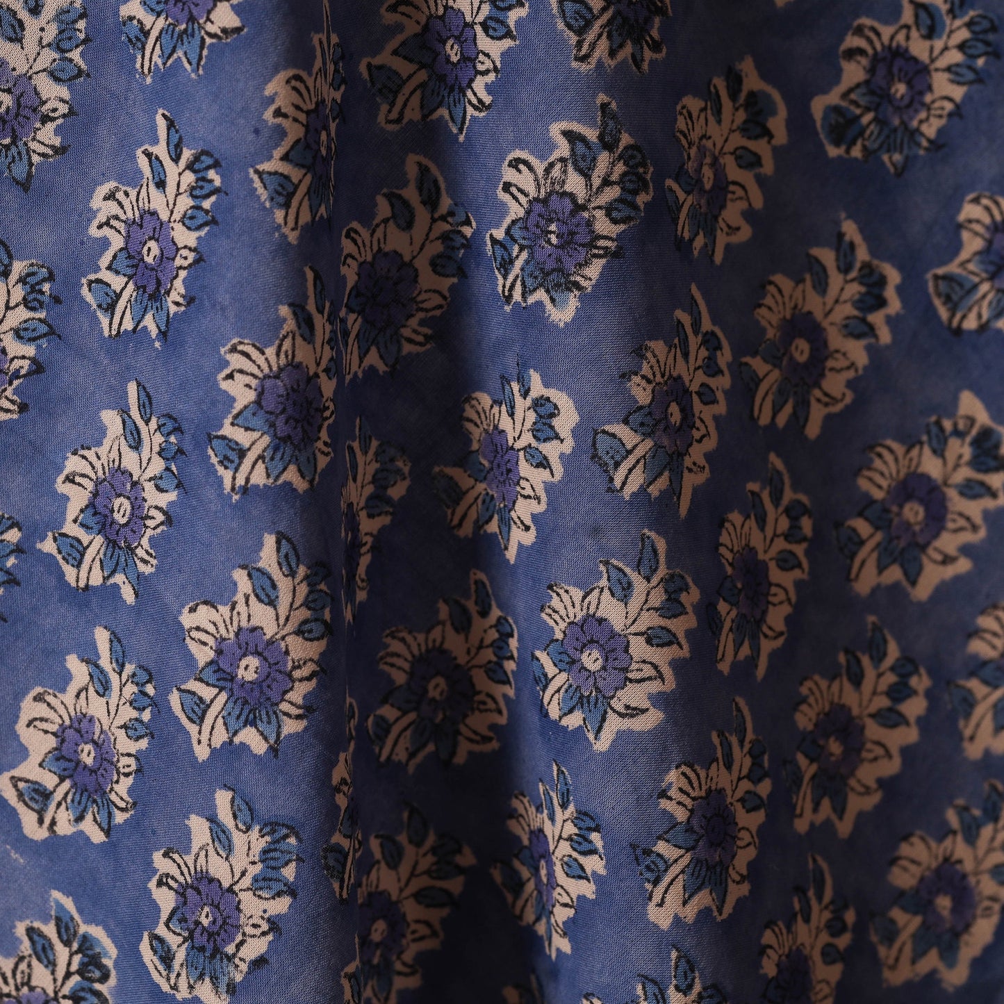 Cotton hand sanganeri fabric 01 - handcrafted