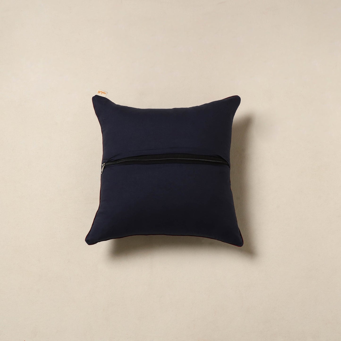 Blue - cotton indigo bagru cushion cover 10 - handcrafted