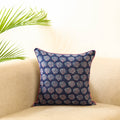 Blue Block Print Cotton Indigo bagru Cushion Cover
