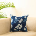 Blue Block Print Cotton Indigo bagru Cushion Cover