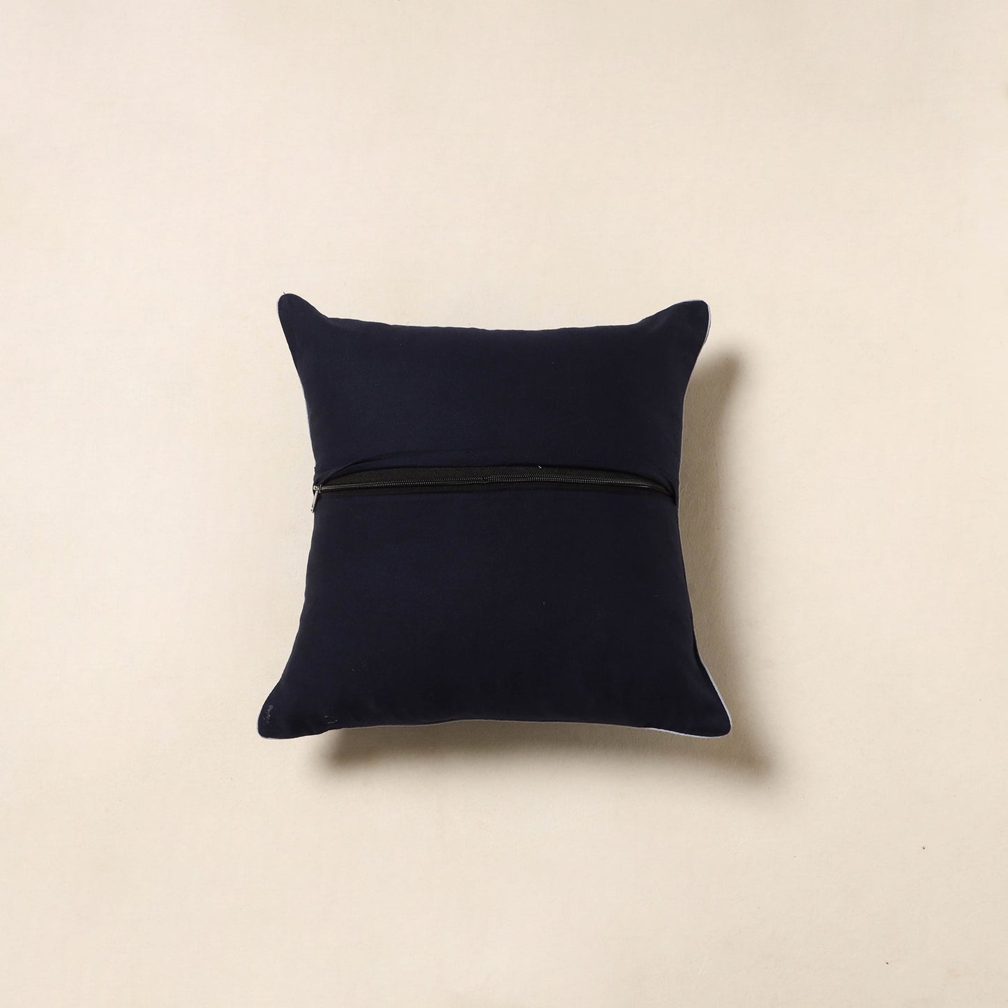 Blue - cotton indigo bagru cushion cover 31 - handcrafted
