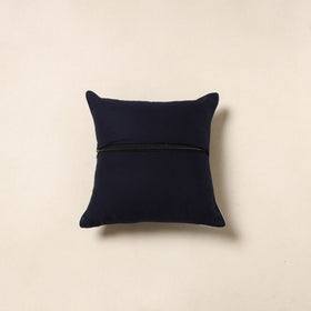 Blue - cotton indigo bagru cushion cover 31 - handcrafted