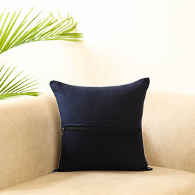 Buy Block Print Cotton Indigo bagru Cushion Cover