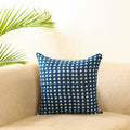 Blue Block Print Cotton Indigo bagru Cushion Cover