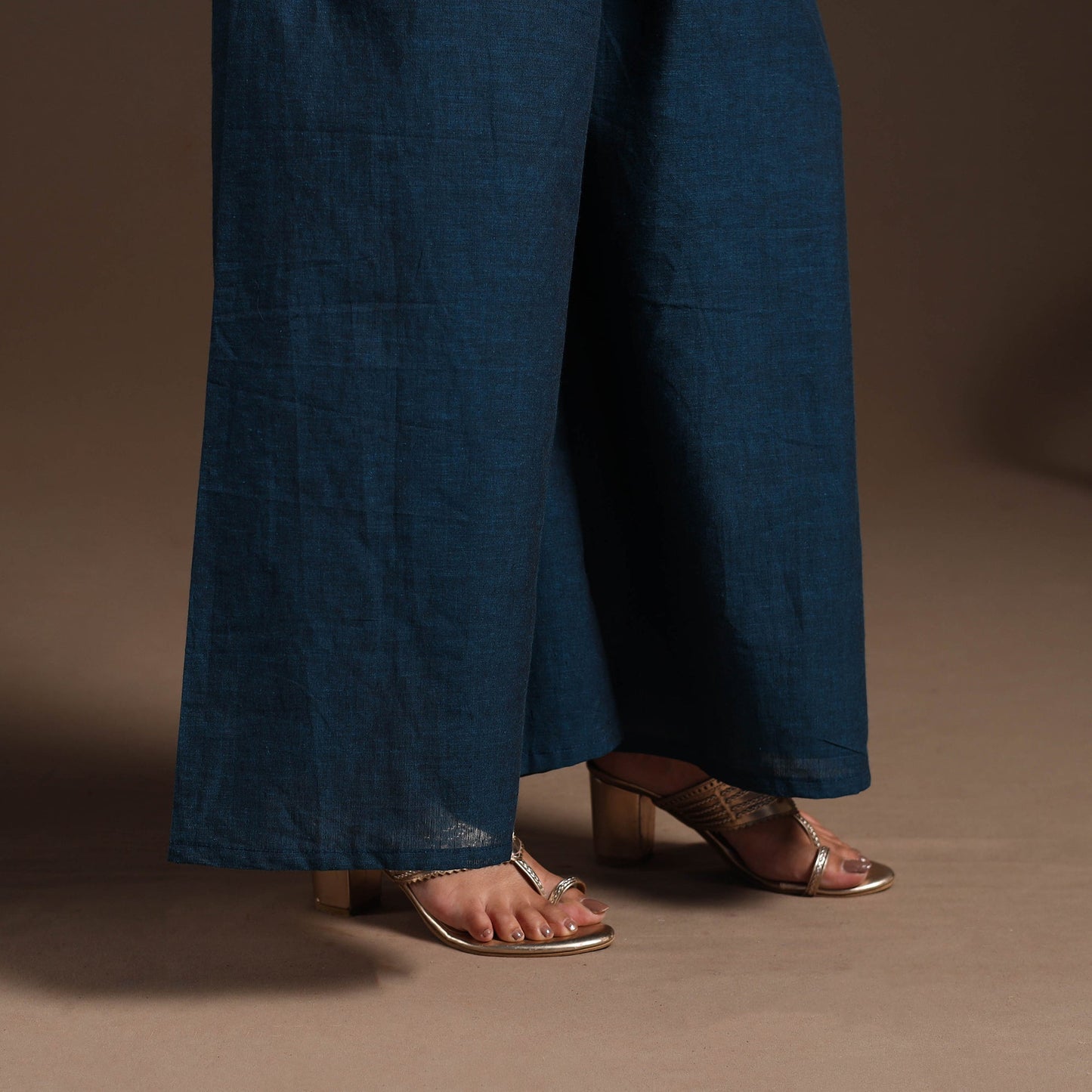 Blue - cotton jacquard kurta set (set of 2) 07 - handcrafted