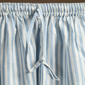 Blue - cotton jacquard weave afghani salwar 15 - handcrafted