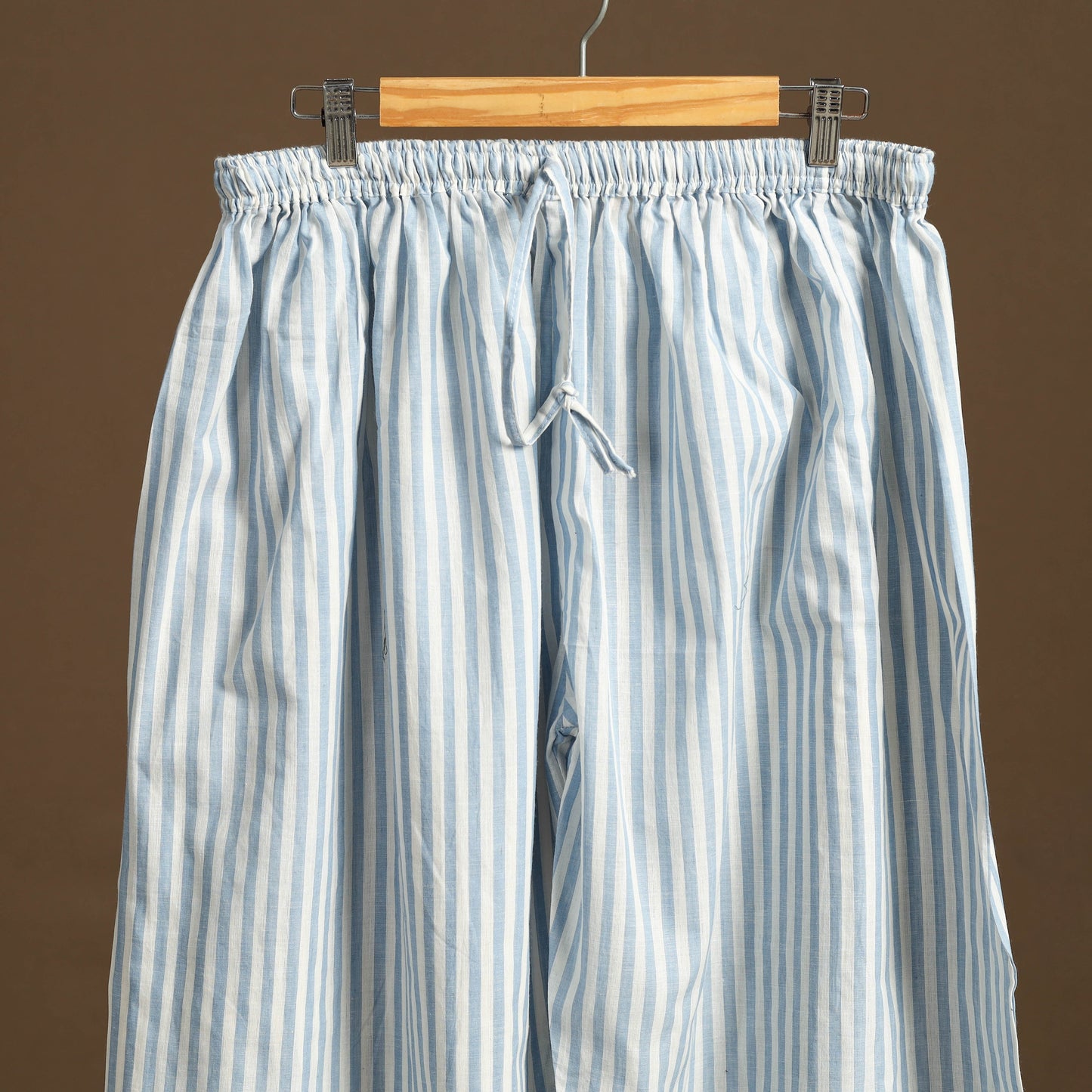 Blue - cotton jacquard weave afghani salwar 15 - handcrafted