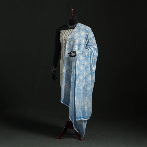 Cotton jaipur printed dupatta 01 - handcrafted
